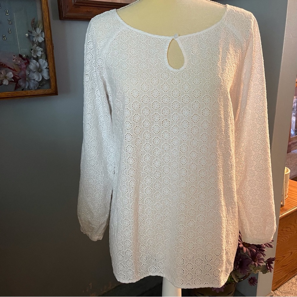 Lilly Pulitzer Eyelet Cotton Top M